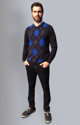 Men's Argyle Jumper